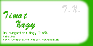 timot nagy business card